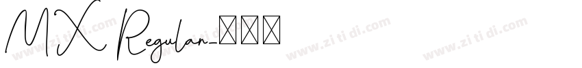 MX Regular字体转换